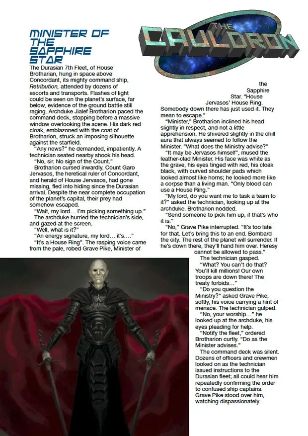 EN Publishing The Cauldron Minister of the Sapphire Star PDF WOIN-skurk