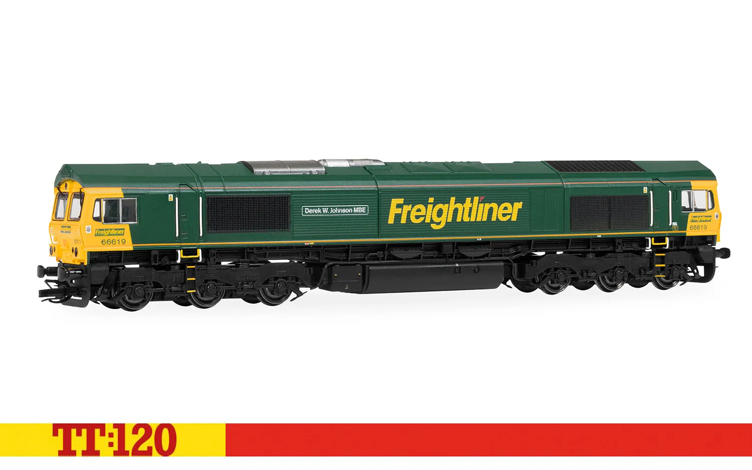Hornby TT:120 Class 66 66619 modellok Freightliner