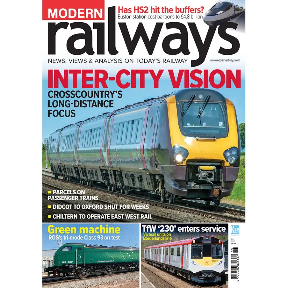 Modern Railways maj 2023 tidning järnväg