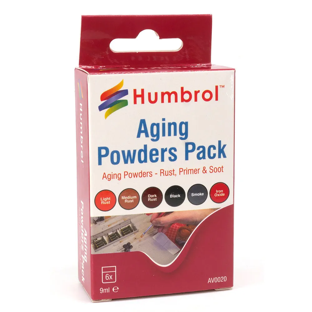Humbrol Aging Powders AV0020 modellpulver 6-pack