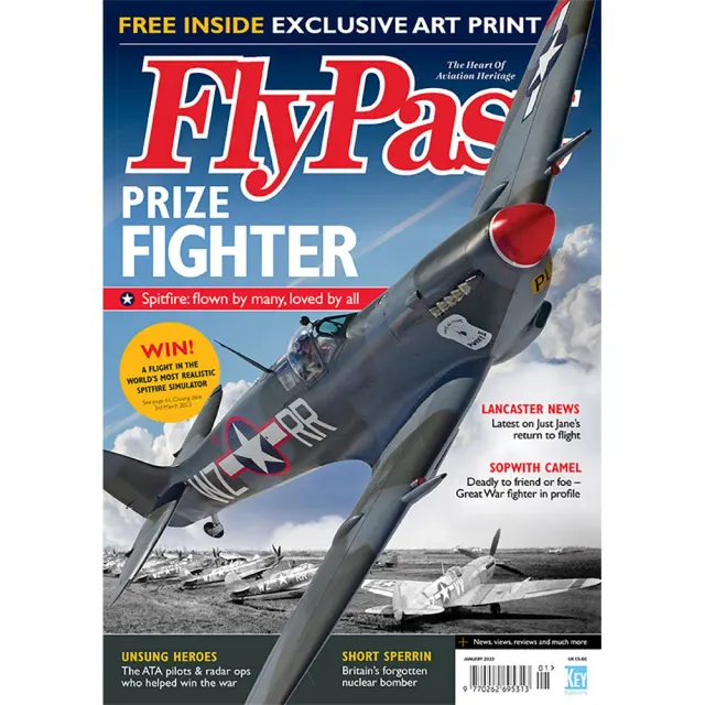 FlyPast januari 2023 tidning Spitfire