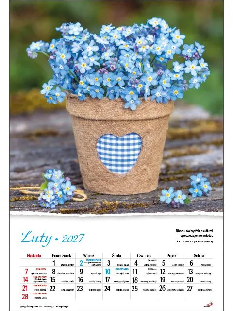 Sharon Buketter väggkalender 2027 stor 33,5 cm