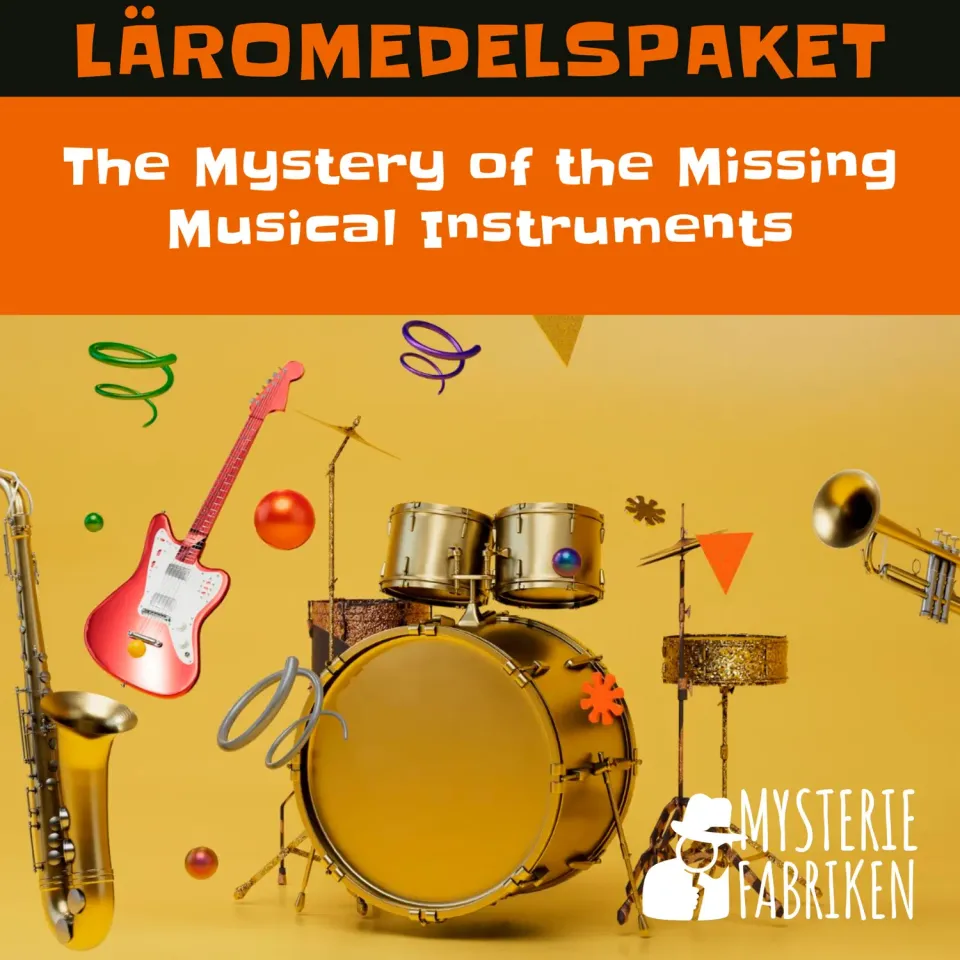 Mysteriefabriken The Mystery of the Missing Musical Instruments läromedel