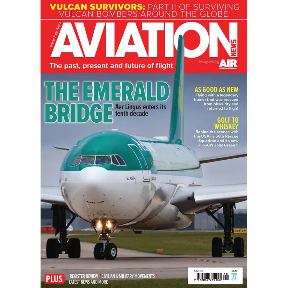 Aviation News augusti 2026 tidning flyghistoria