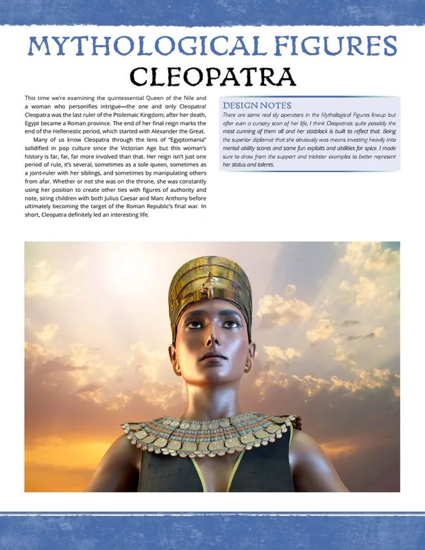 EN Publishing Cleopatra rollspel PDF Nildrottning WOIN