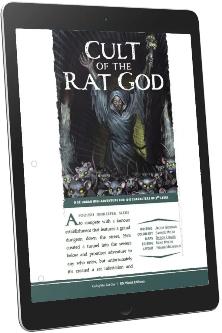 EN Publishing Cult of the Rat God rollspel PDF nivå3