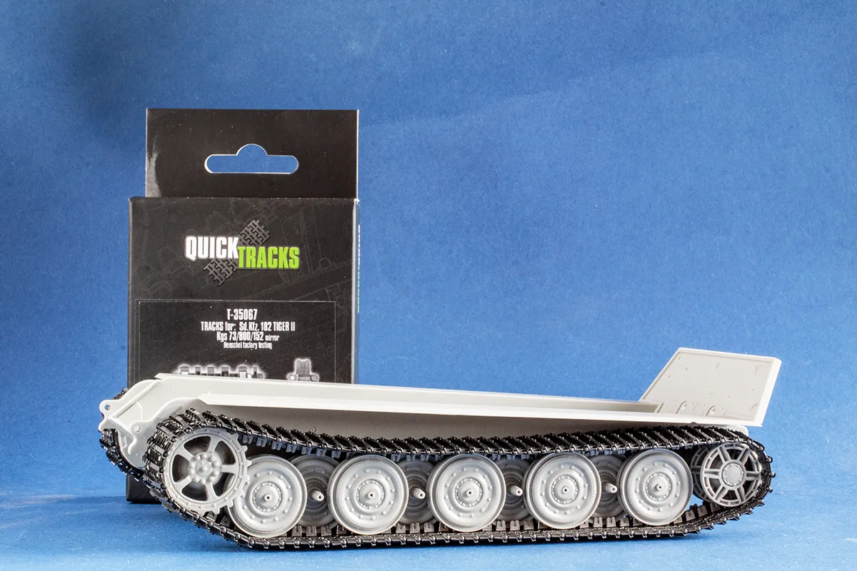 Rossagraph QuickTracks T-35067 Tiger II larvband 1:35 resin speglad