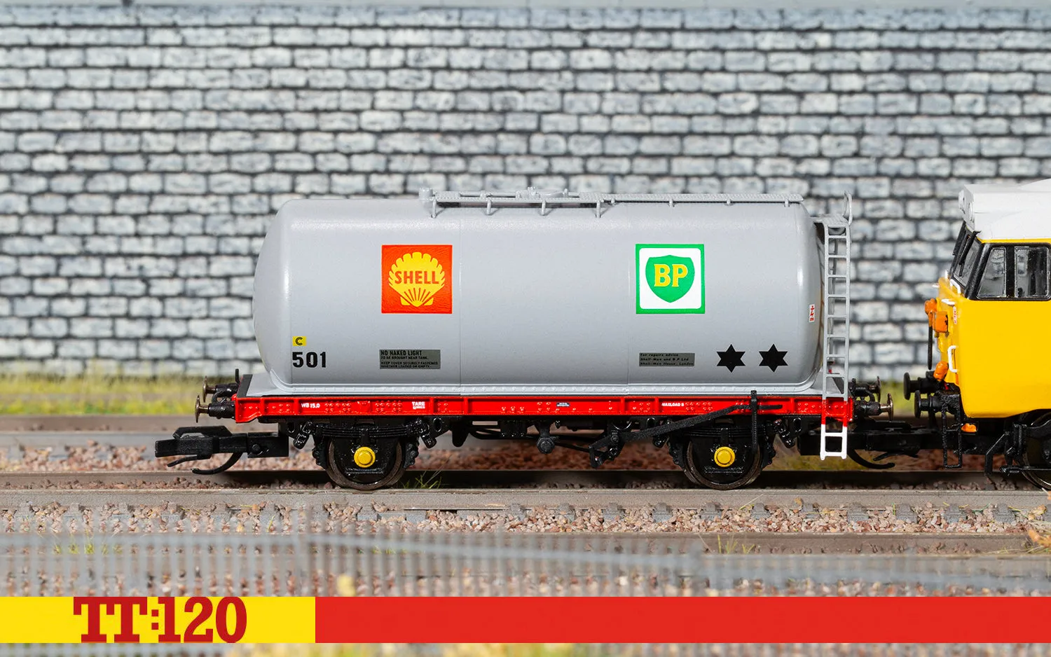 Hornby TT:120 TTA Tanker Shell-BP tankvagn 501 modell