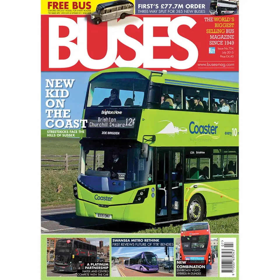 Buses juli 2015 tidning buss kollektivtrafik