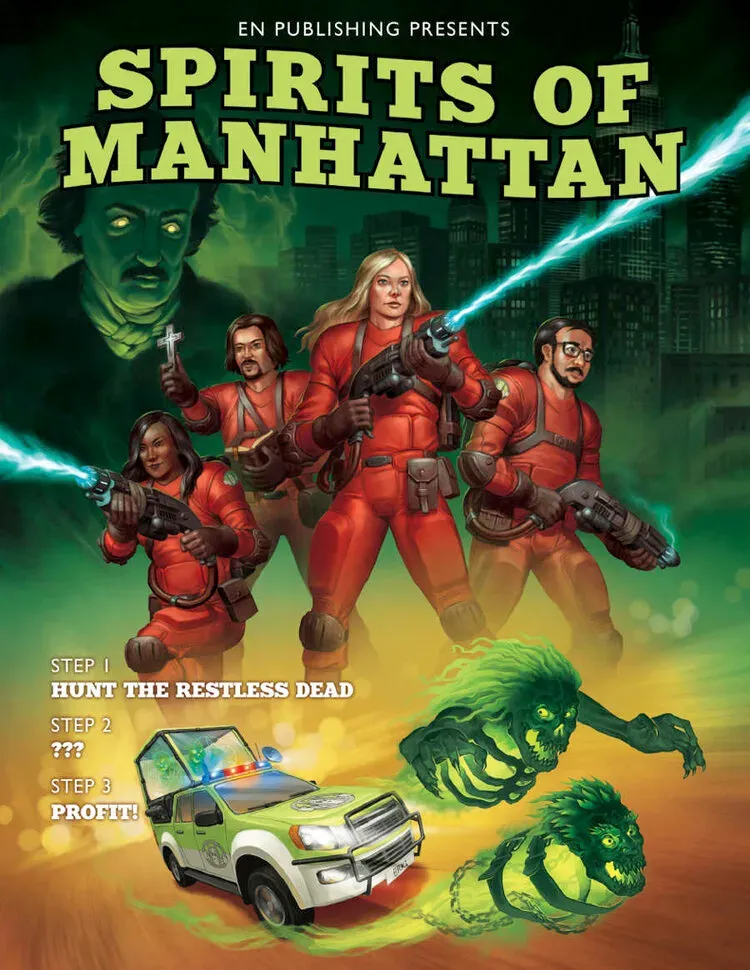 EN Publishing Spirits Of Manhattan WOIN rollspel softcover spökjakt