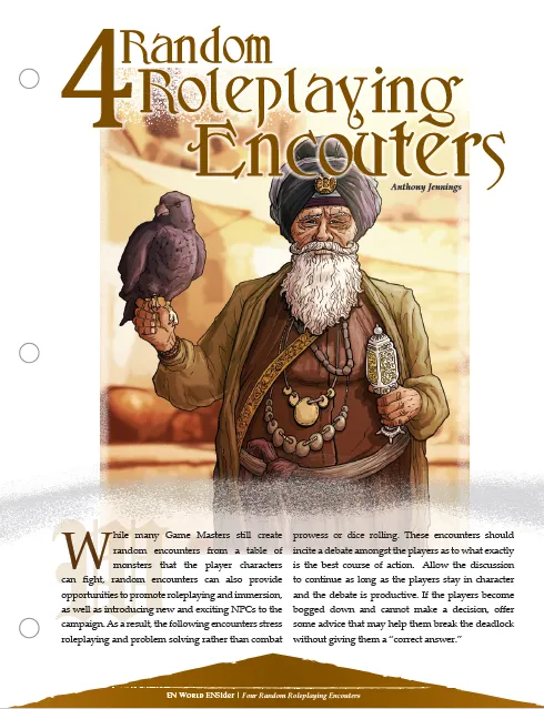 EN Publishing 4 Random Roleplaying Encounters äventyr PDF rollspel