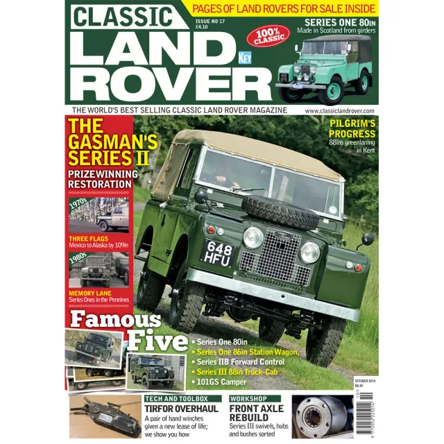 Why we love Taylor Swi Classic Land Rover October 2014 tidning lösnummer
