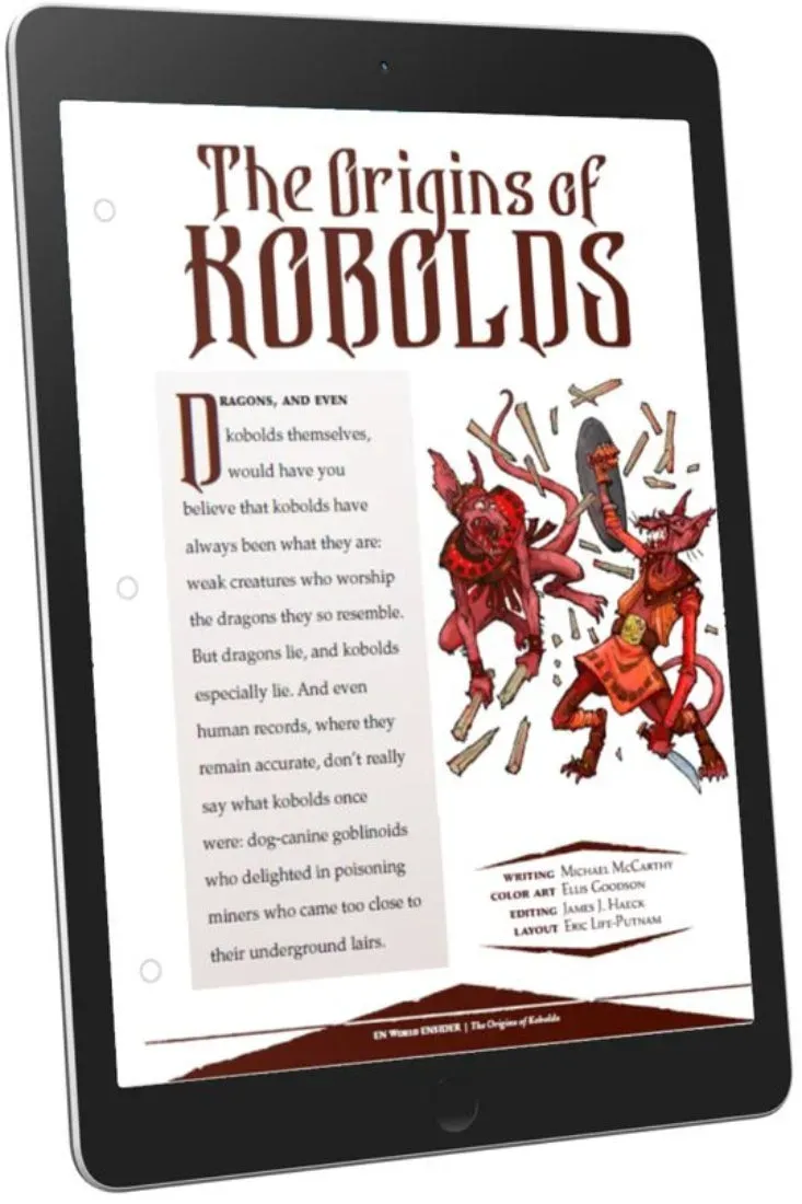 EN Publishing The Origins of Kobolds PDF om kobolder