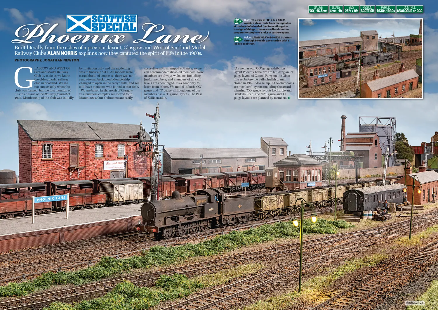 Hornby Magazine mars 2025 tidning modelljärnväg Skottland