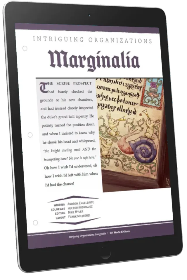 EN Publishing Intriguing Organizations Marginalia Rollspels-PDF D&D 5e