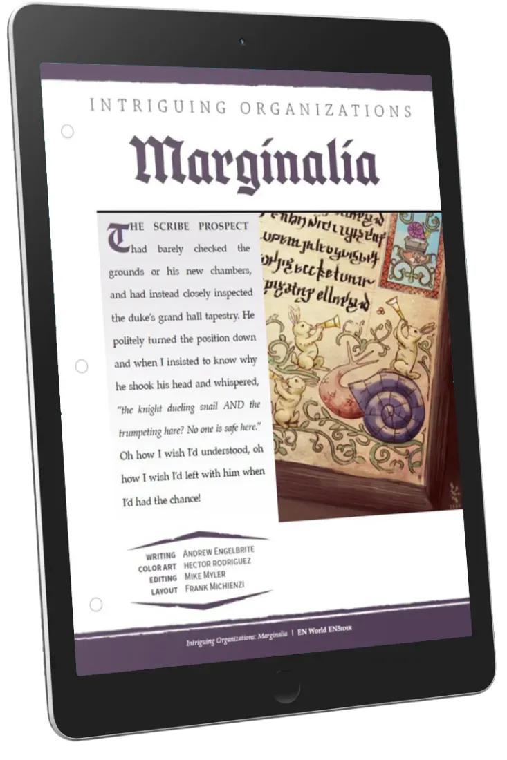 EN Publishing Intriguing Organizations Marginalia Rollspels-PDF D&D 5e