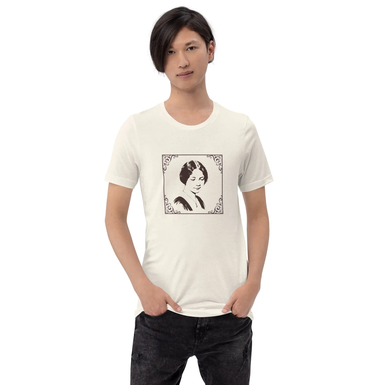 Deckarbokhandeln Dorothy Sayers T-shirt unisex bomull