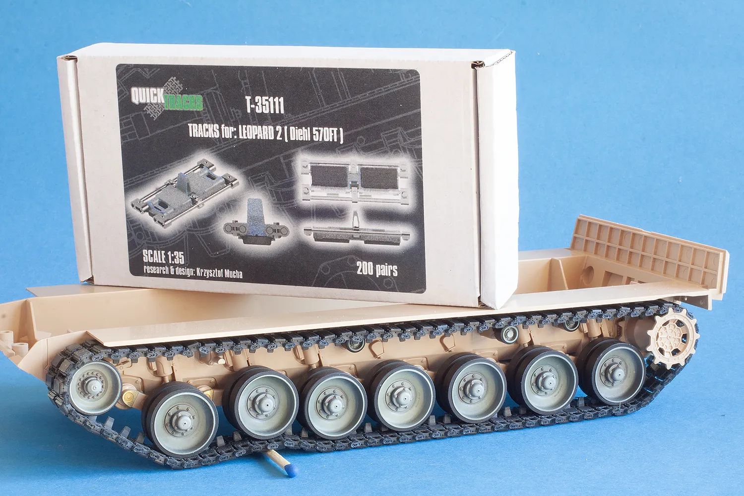 Rossagraph QuickTracks T-35111 larvband 1/35 Leopard 2 Diehl