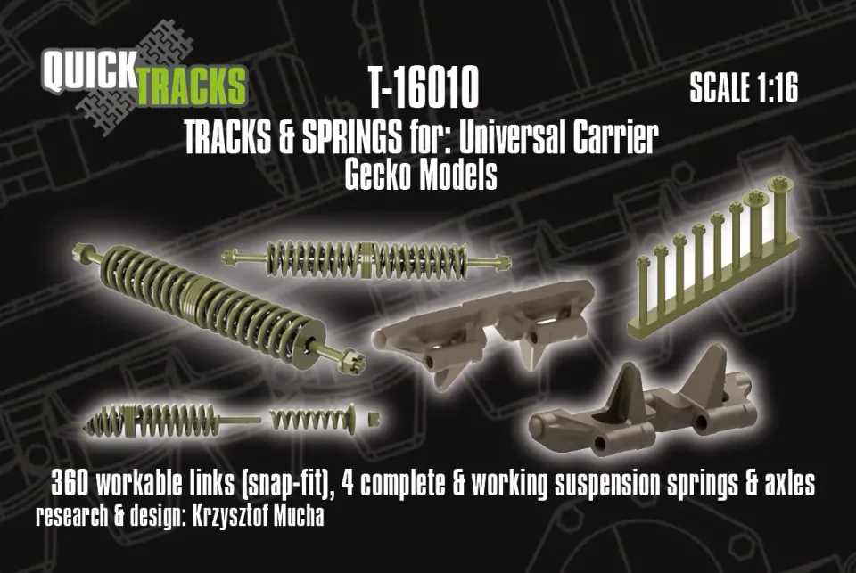 Rossagraph QuickTracks T-16010 bandlänkar 1:16 Universal Carrier