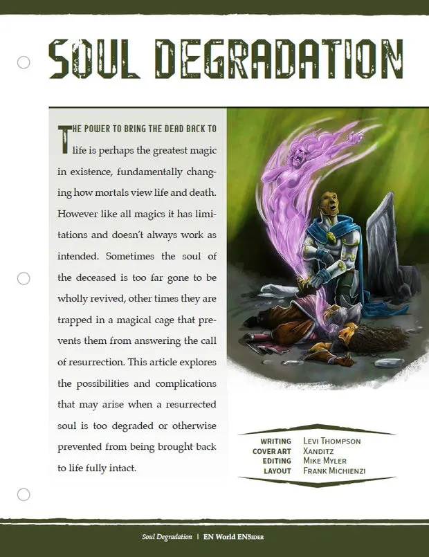 EN Publishing Soul Degradation regelbok PDF D&D 5e