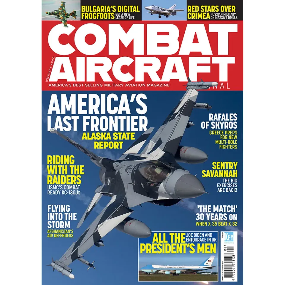 Combat Aircraft Journal August 2021 tidning militärflyg