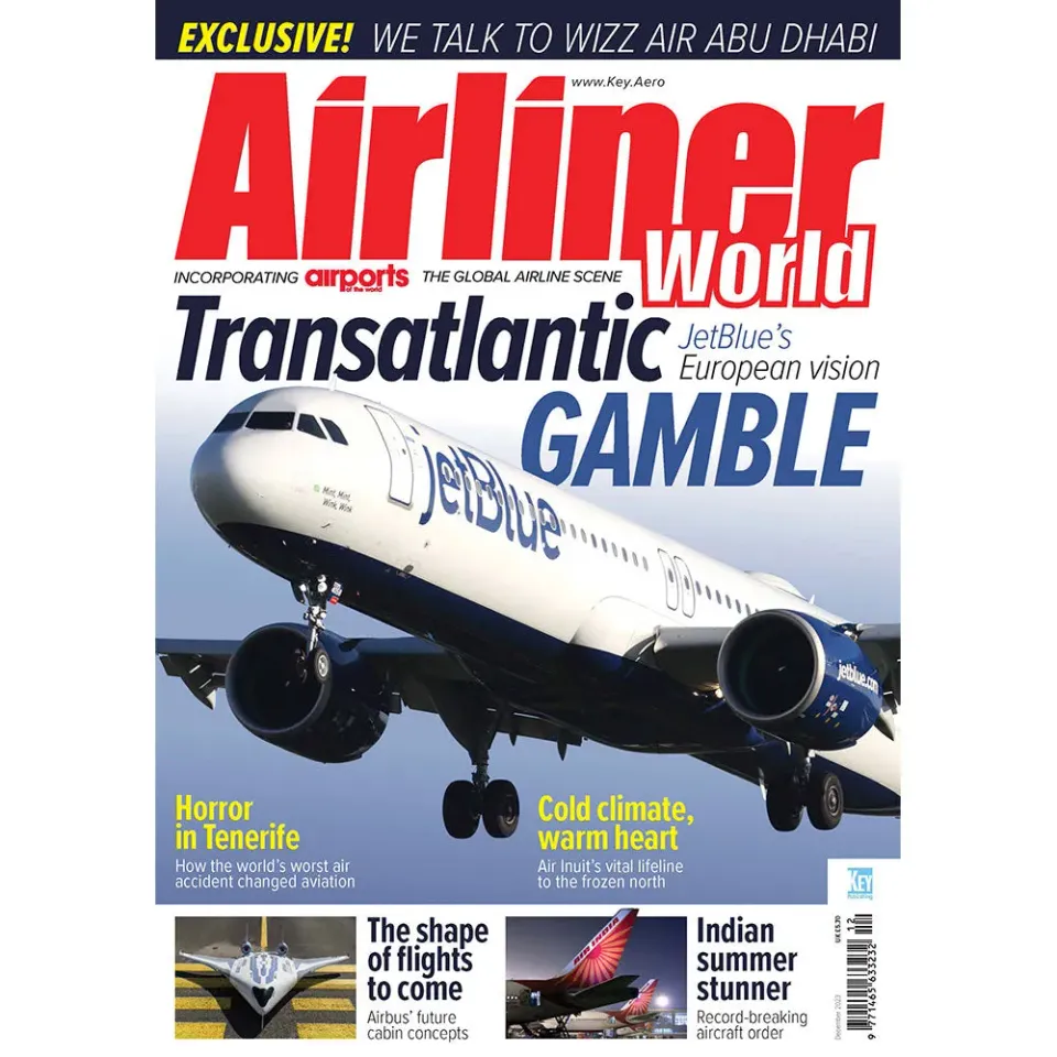 Airliner World December 2023 tidning engelsk utgåva