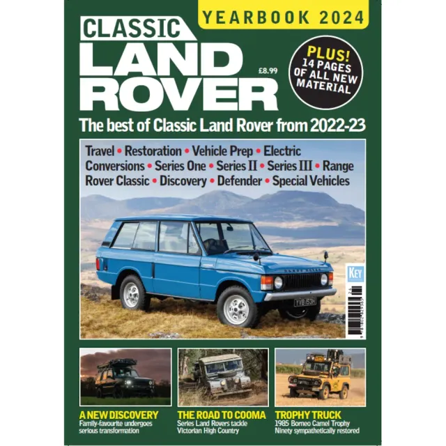 Classic Land Rover Yearbook 2024 bok 116 sidor resor