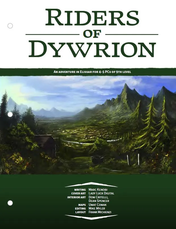 EN Publishing Riders of Dywrion äventyr PDF nivå 9