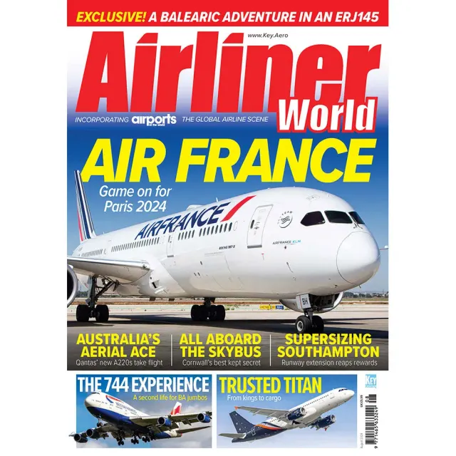 Airliner World augusti 2024 tidning lösnummer