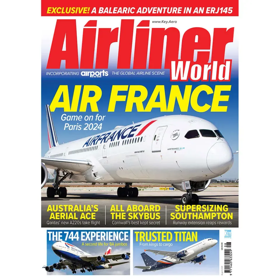Airliner World augusti 2024 tidning lösnummer