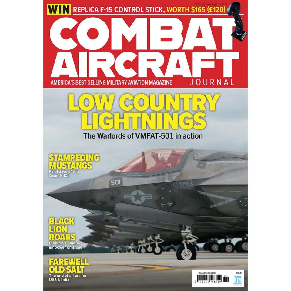 Combat Aircraft Journal april 2026 tidning stridsflyg