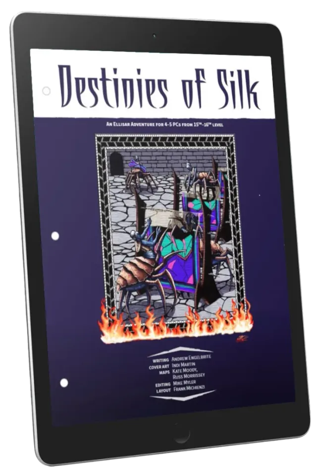 EN Publishing Destinies of Silk äventyr pdf nivå 15–16