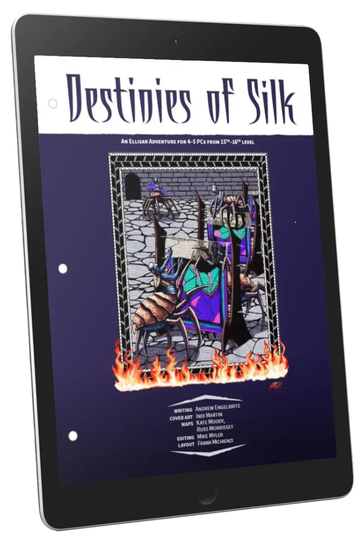 EN Publishing Destinies of Silk äventyr pdf nivå 15–16