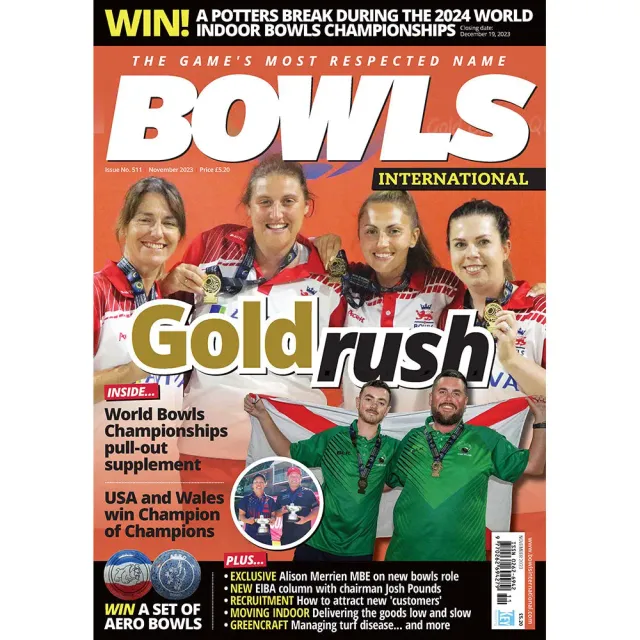 Bowls International november 2023 tidning lösnummer VM-guld