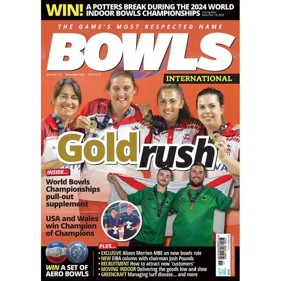 Bowls International november 2023 tidning lösnummer VM-guld