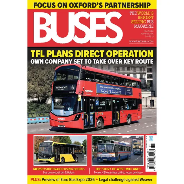 Buses november 2026 tidning buss engelsk utgåva