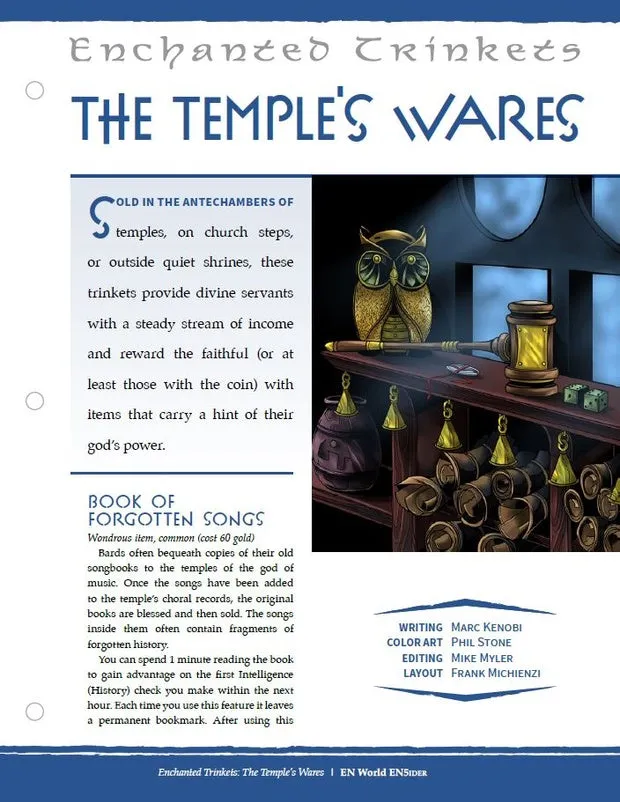 EN Publishing Enchanted Trinkets Temples Wares PDF 15 reliker