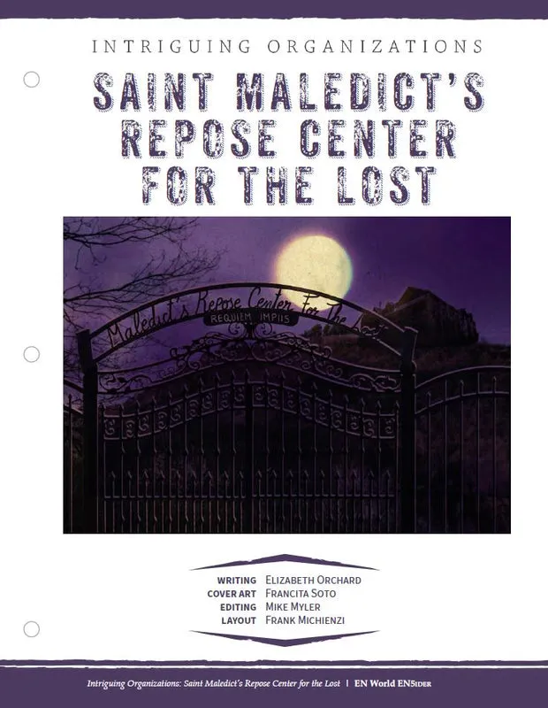 EN Publishing Intriguing Organizations Saint Maledicts Repose PDF