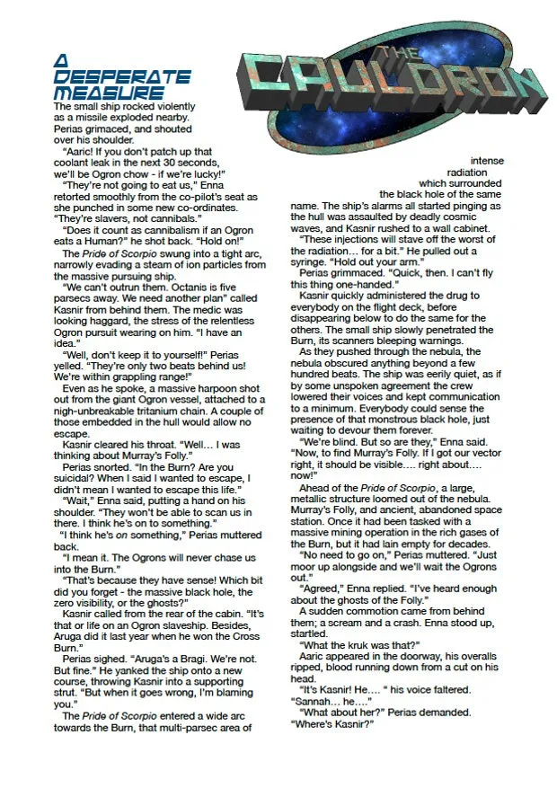 EN Publishing The Cauldron A Desperate Measure rollspel PDF WOIN