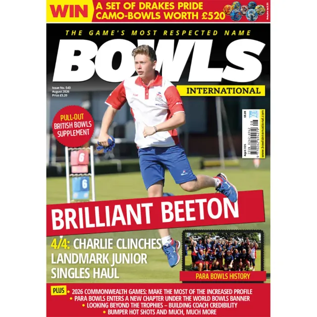 Bowls International augusti 2026 tidning junior