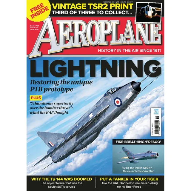 Aeroplane Monthly oktober 2026 tidning – Lightning P1B