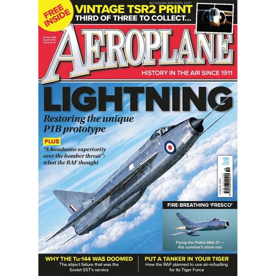 Aeroplane Monthly oktober 2026 tidning – Lightning P1B