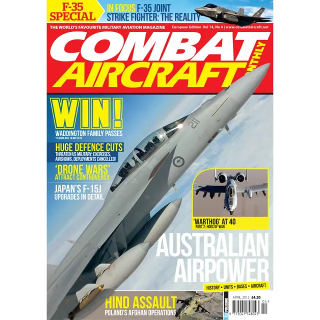 Combat Aircraft Journal april 2013 tidning militärflyg