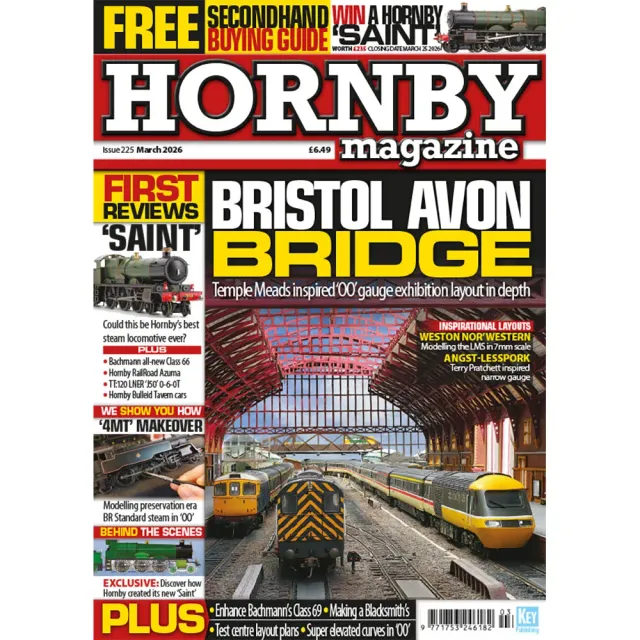 Hornby Magazine mars 2026 tidning modelljärnväg