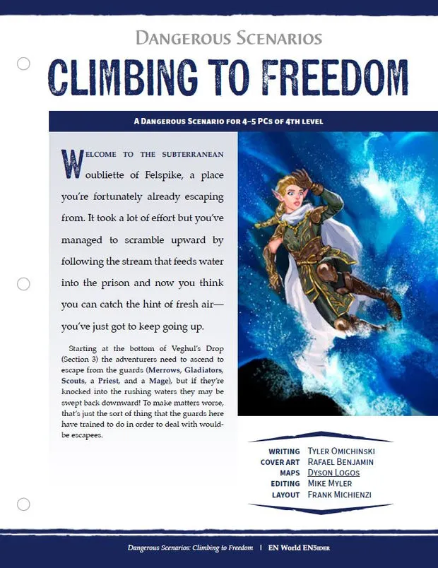 EN Publishing Dangerous Scenarios Climbing to Freedom äventyr PDF nivå 4