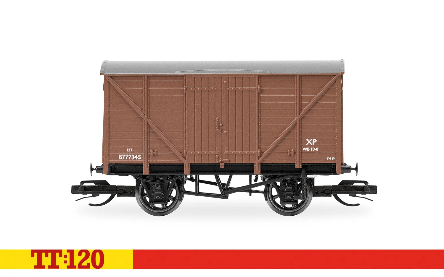 Hornby TT:120 BR Vent Van vagnar 3-pack brun