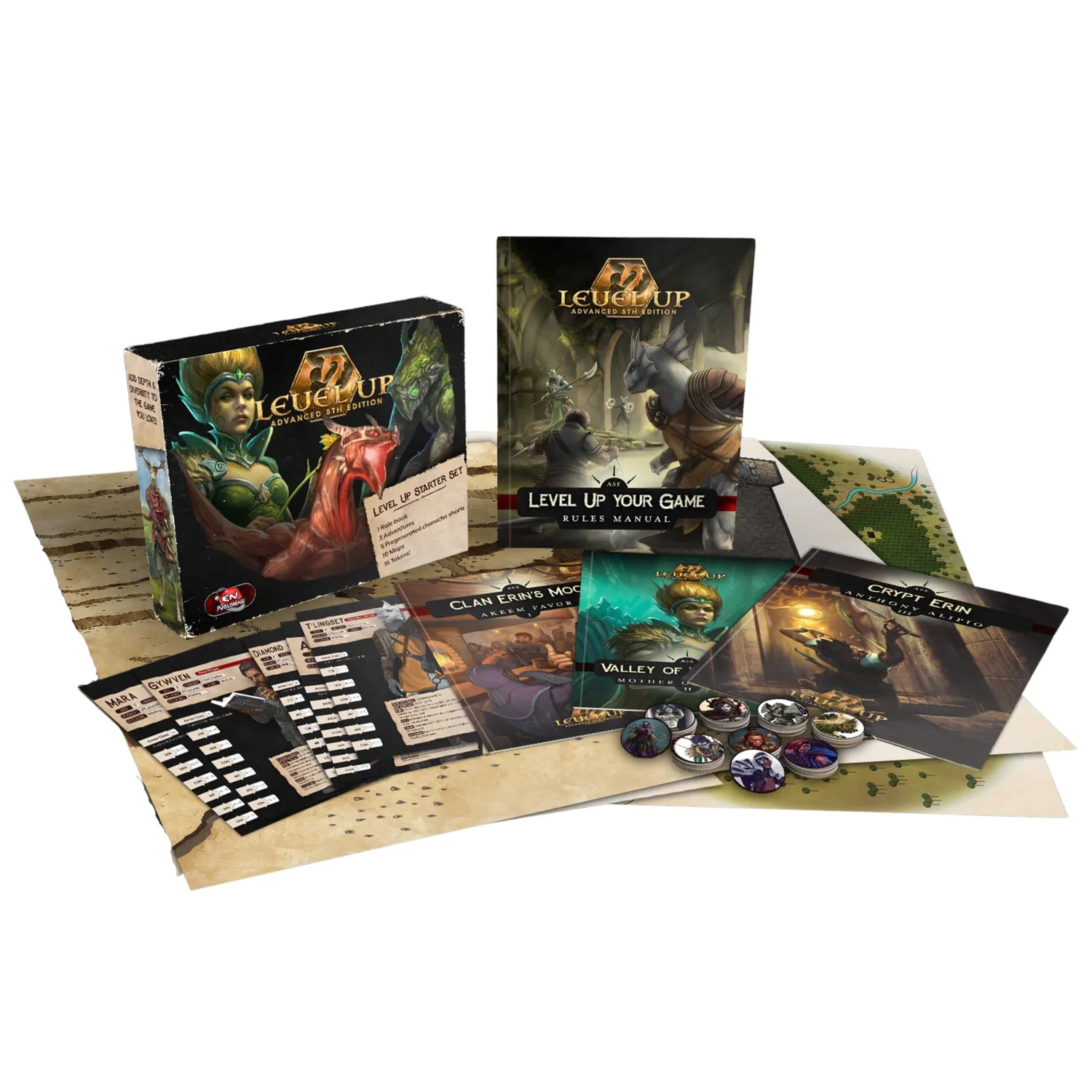 EN Publishing Level Up A5E startbox fysisk box + digitalt