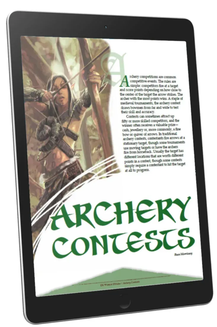 EN Publishing Archery Contests bågskyttetävling PDF