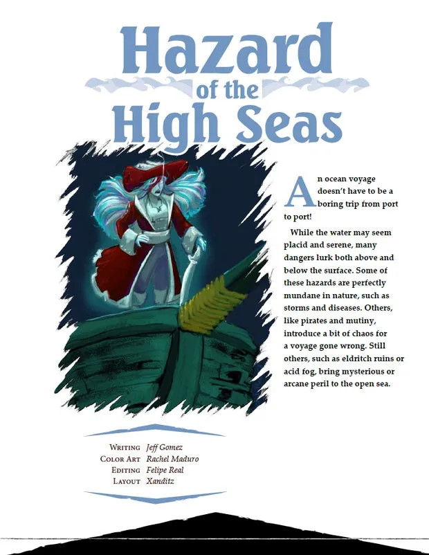 EN Publishing Hazards of the High Seas rollspel PDF havsfara
