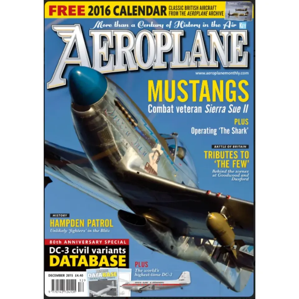 Aeroplane Monthly december 2015 tidning lösnummer